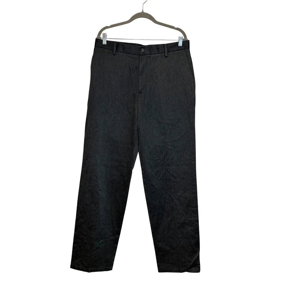 Dockers Signature Khaki D3 Classic Fit Mens 34x34 Charcoal Gray Pants